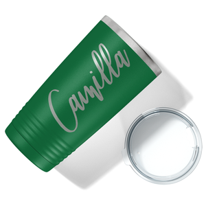 Personalized Green 20oz Engraved Tumbler