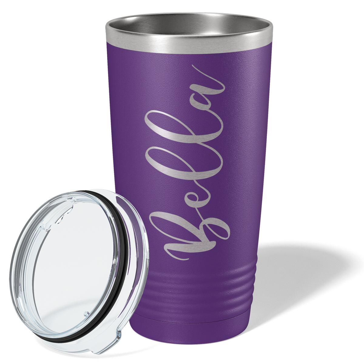 Personalized Purple 20oz Engraved Tumbler