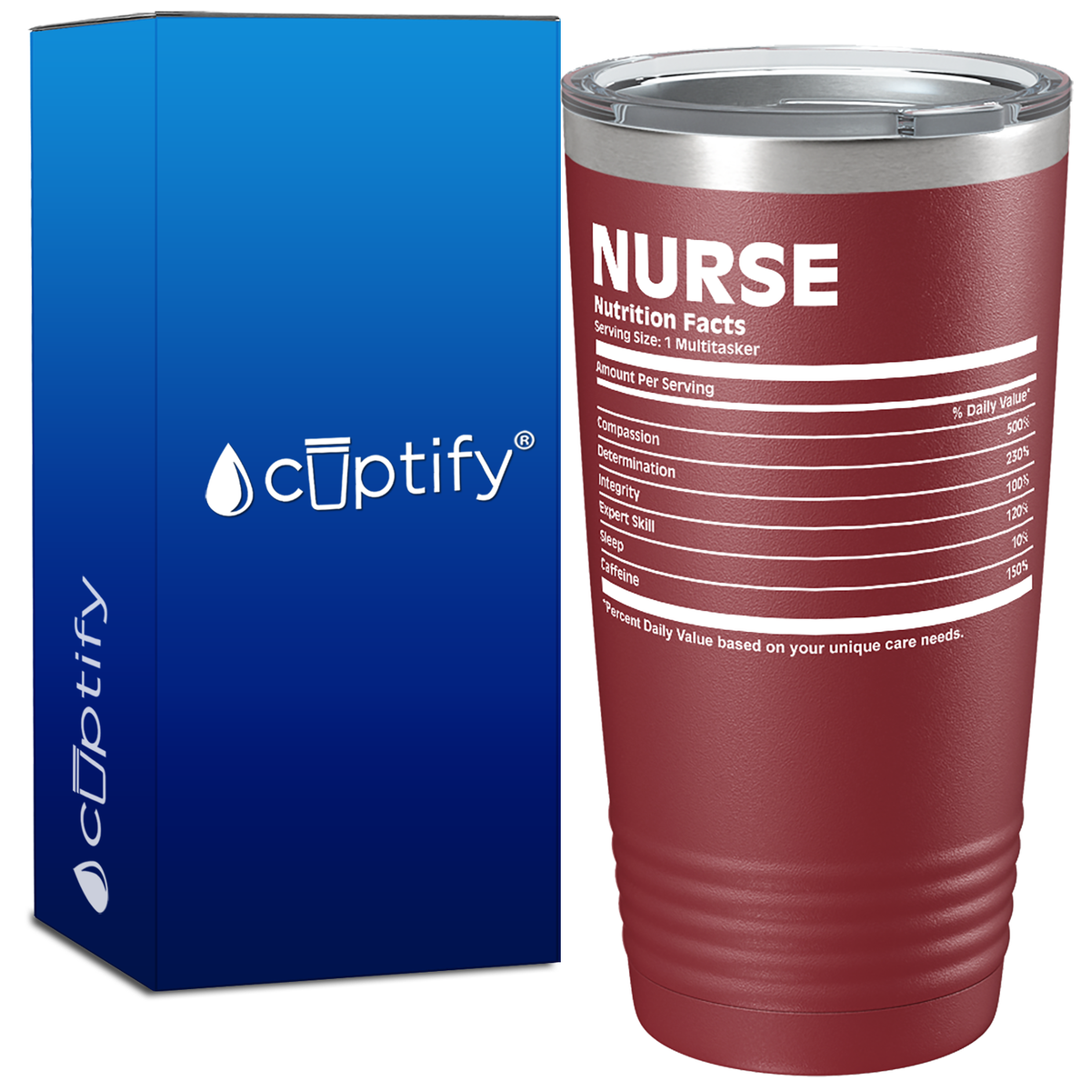 Nurse Nutrition Facts 20oz Nurse Tumbler