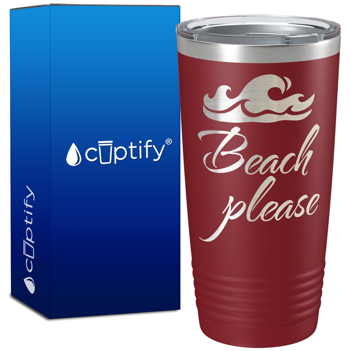 Beach Please 20oz Tumbler
