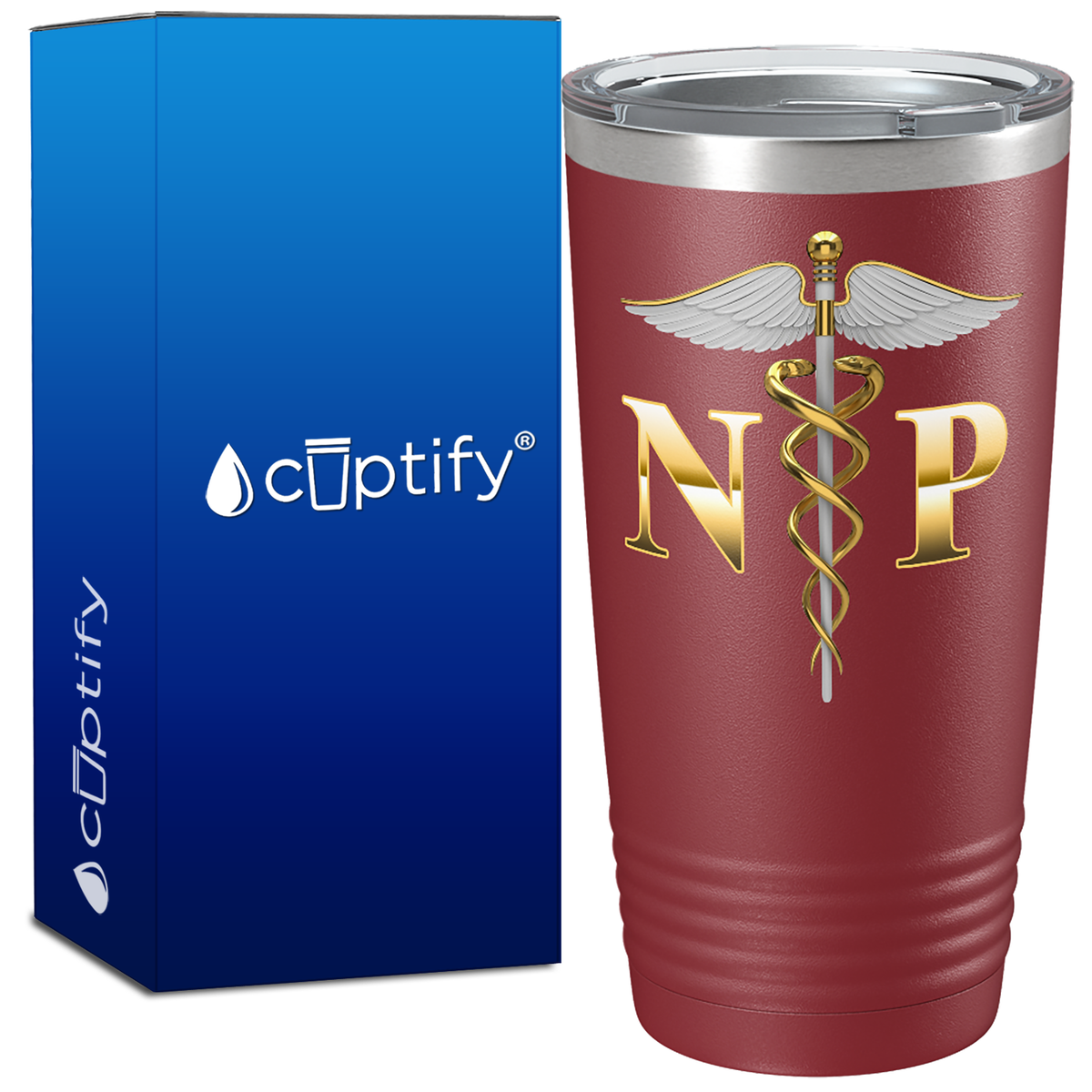 Nurse Practitioner Caduceus 20oz Nurse Tumbler