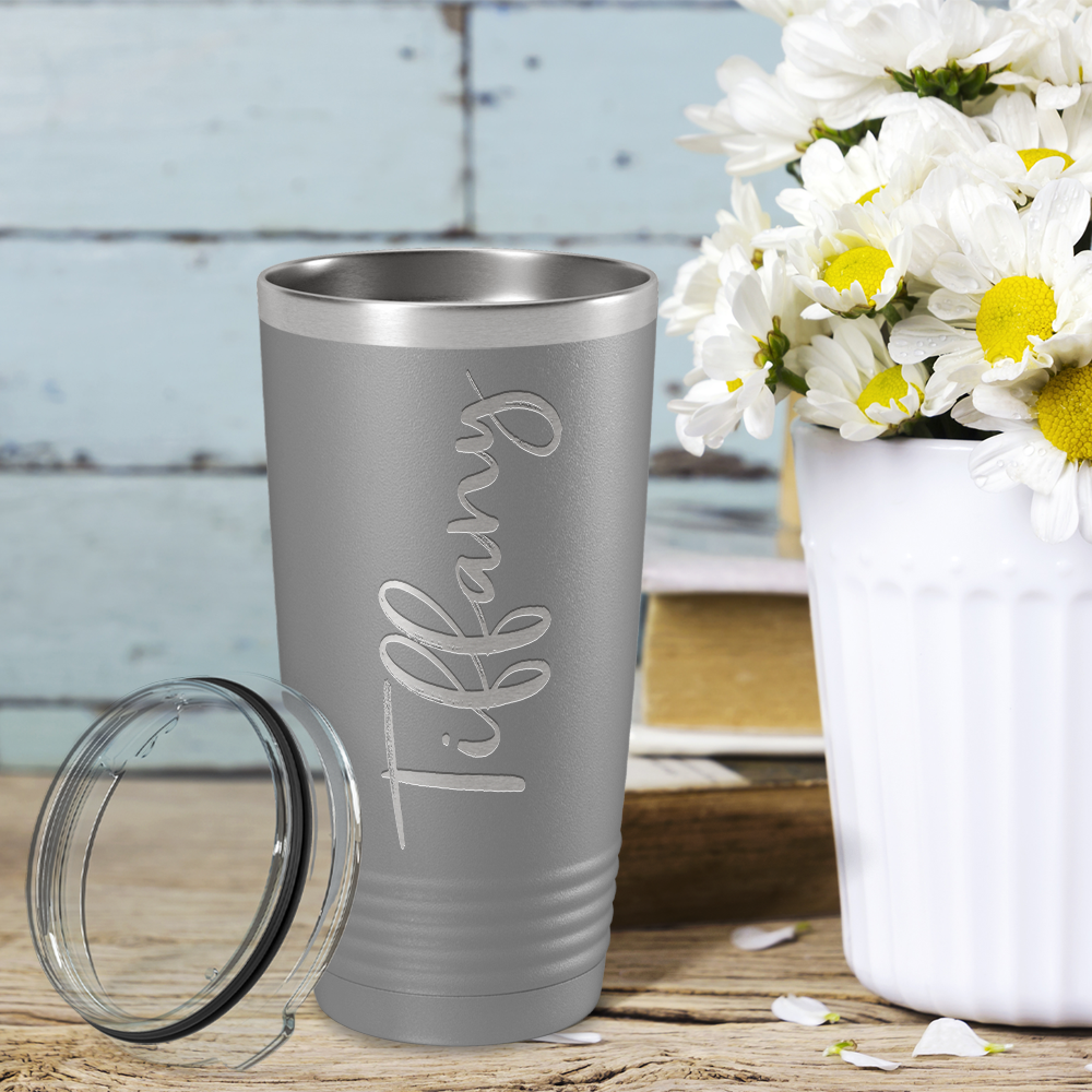 Personalized Slate 20oz Engraved Tumbler