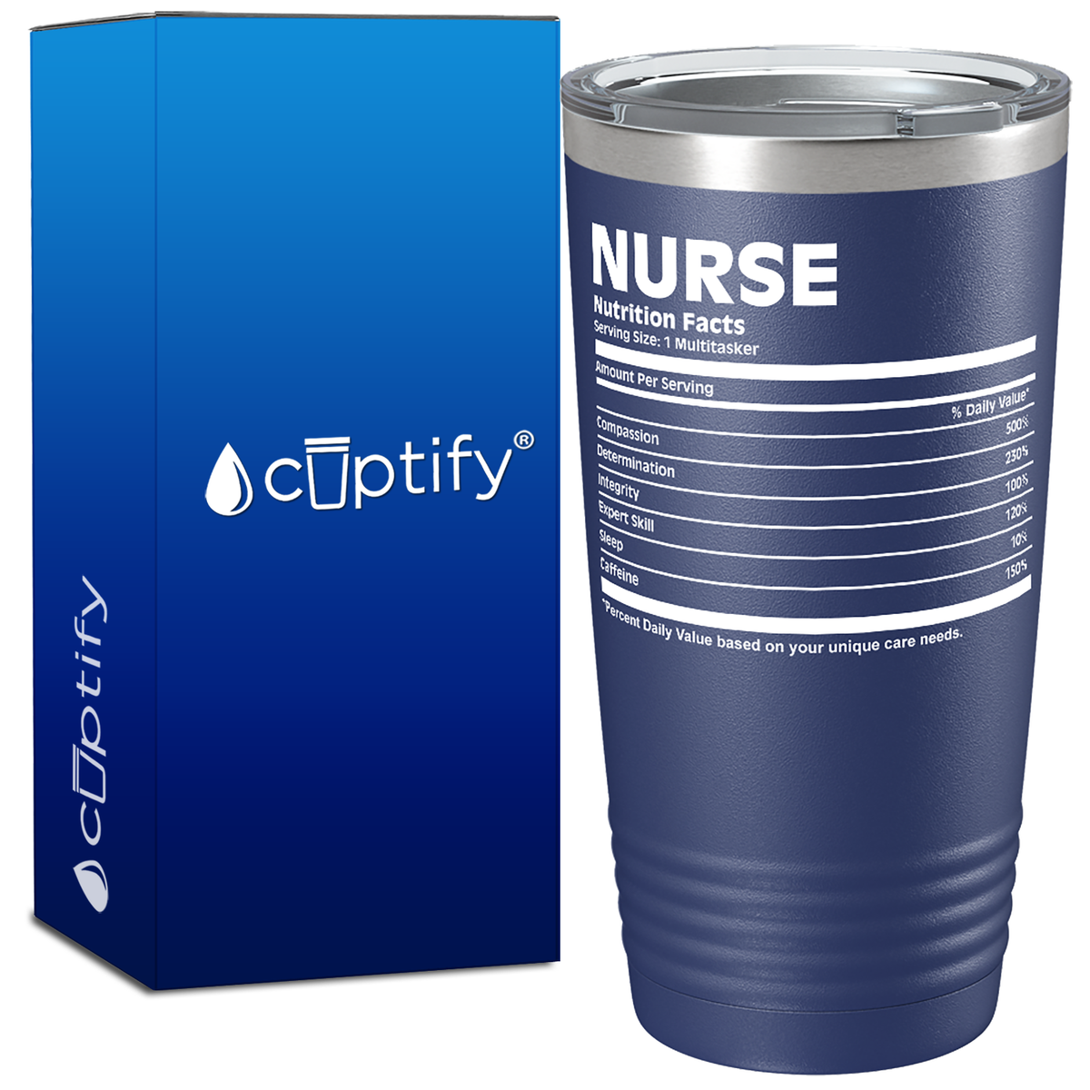 Nurse Nutrition Facts 20oz Nurse Tumbler