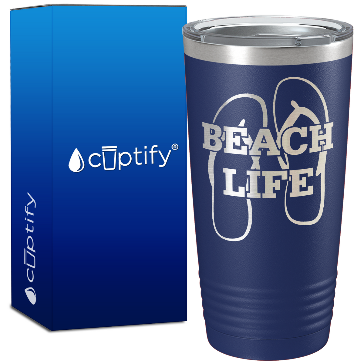 The Beach Life Sandals 20oz Beach Tumbler
