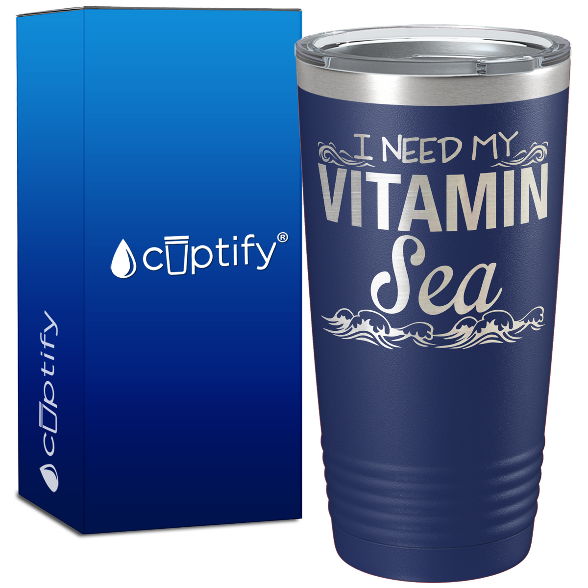 I Need my Vitamin Sea 20oz Beach Life Tumbler