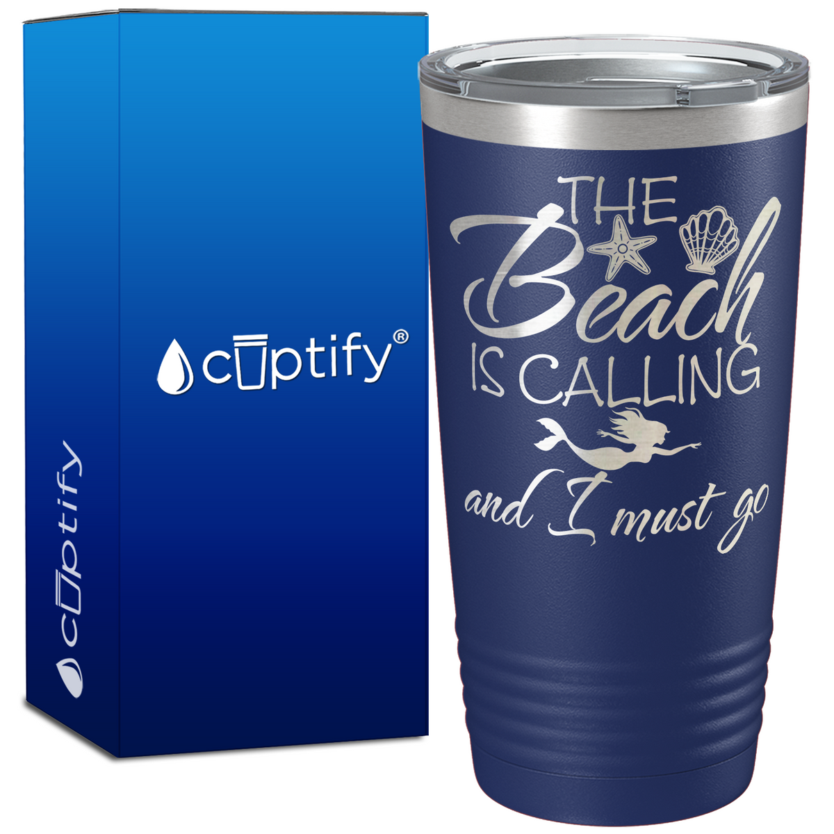 The Beach Is Calling And I Must Go 20oz Beach Tumbler
