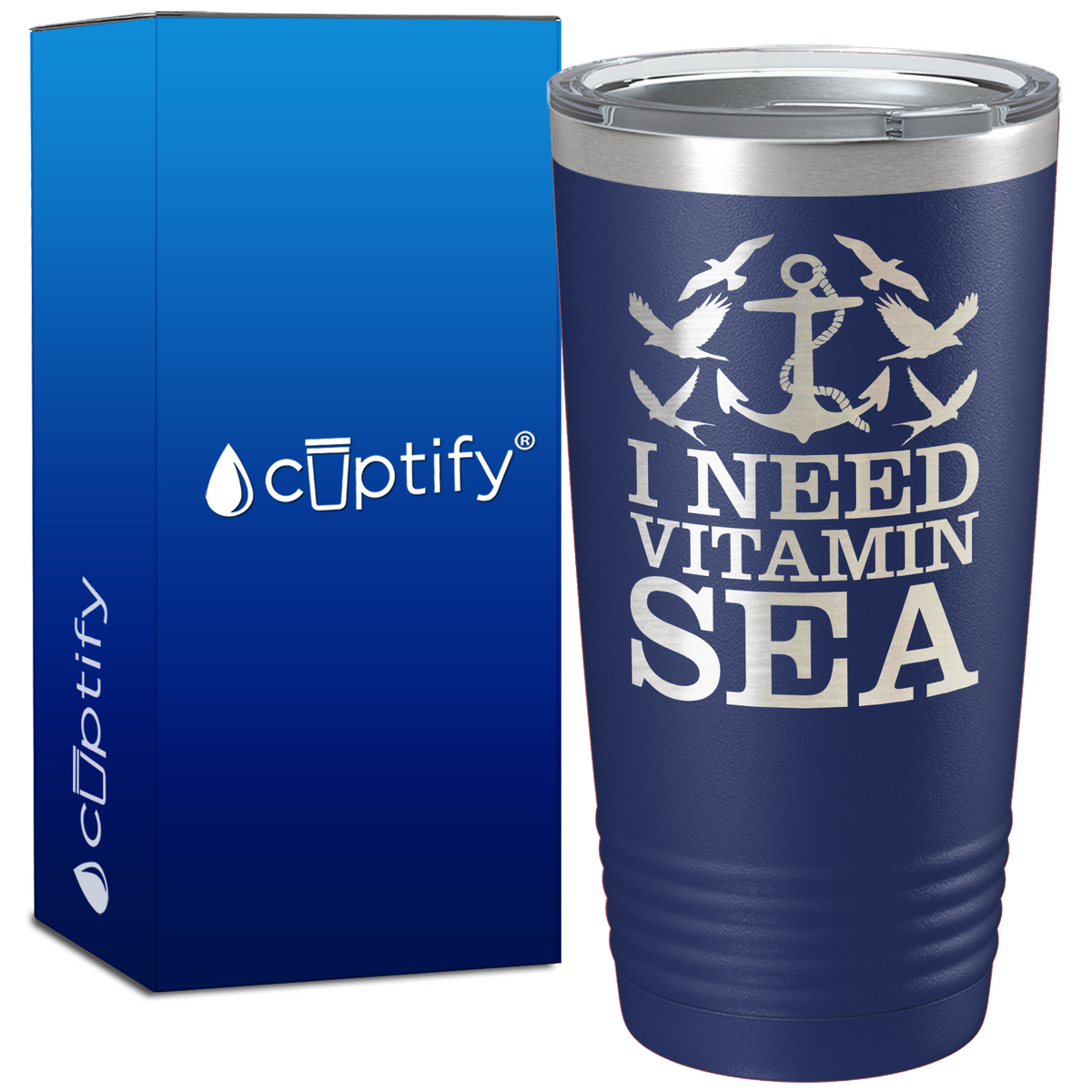 I Need Vitamin Sea 20oz Beach Life Tumbler