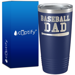 Baseball Dad with Bat on 20oz Tumbler