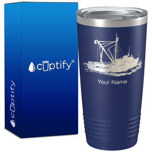 Fishing Boat on Fishing 20oz Tumbler