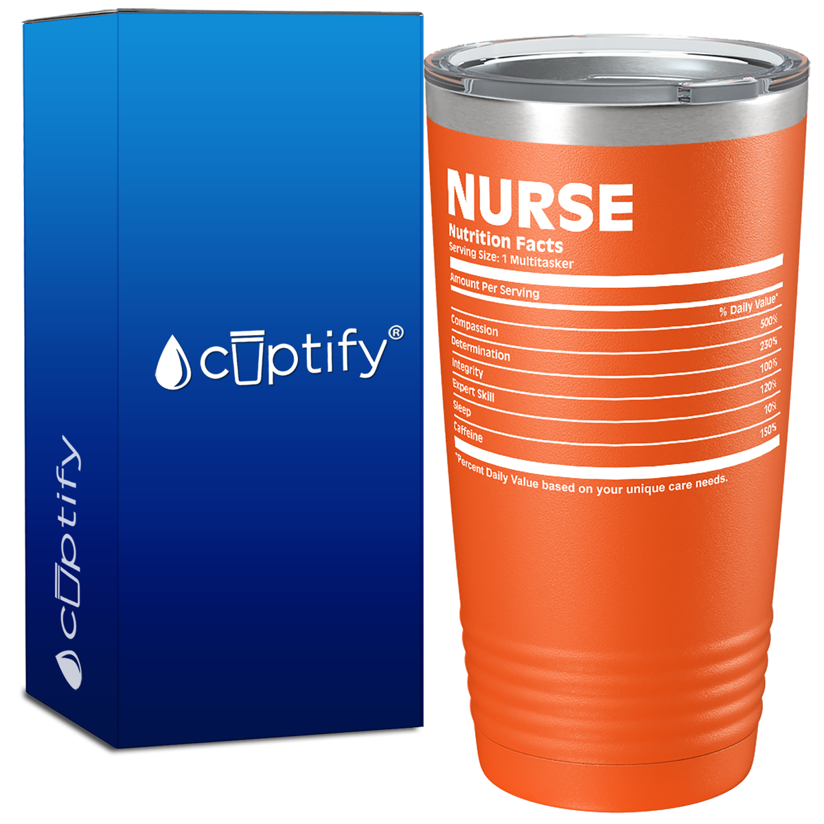 Nurse Nutrition Facts 20oz Nurse Tumbler