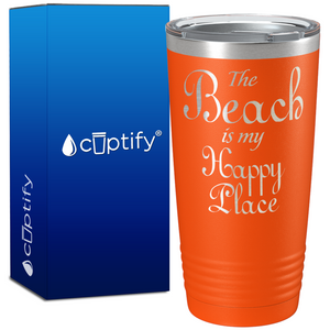 The Beach is my Happy Place 20oz Beach Tumbler