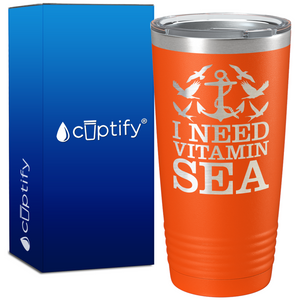 I Need Vitamin Sea 20oz Beach Life Tumbler