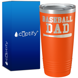 Baseball Dad with Bat on 20oz Tumbler