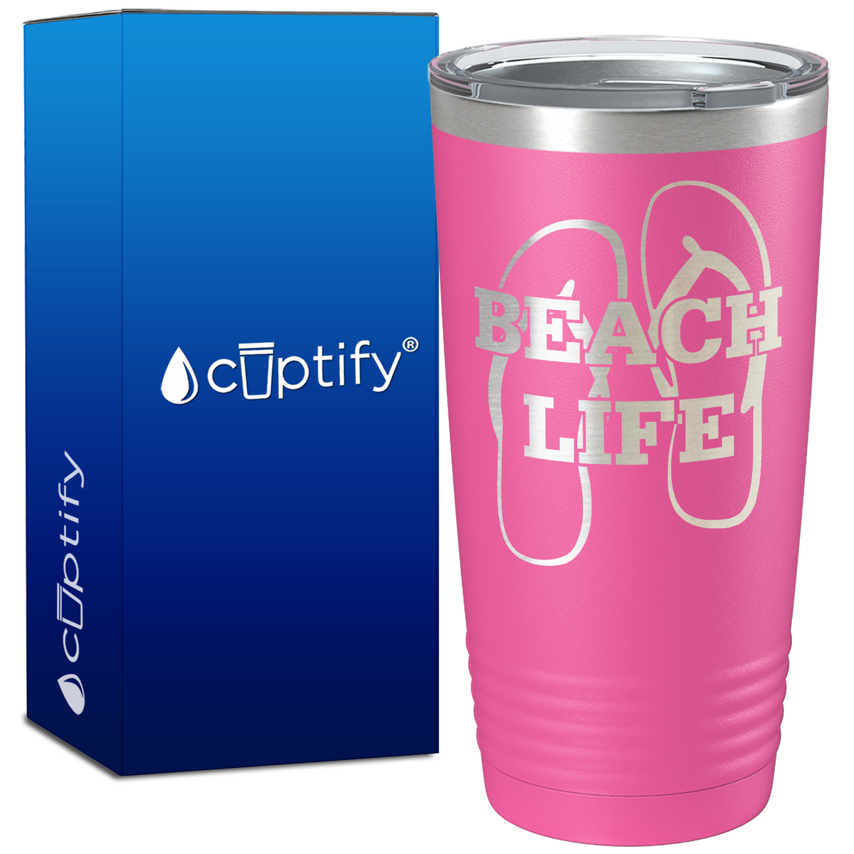 The Beach Life Sandals 20oz Beach Tumbler