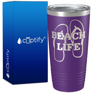 The Beach Life Sandals 20oz Beach Tumbler
