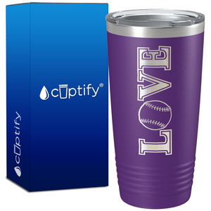 Baseball Love on 20oz Tumbler