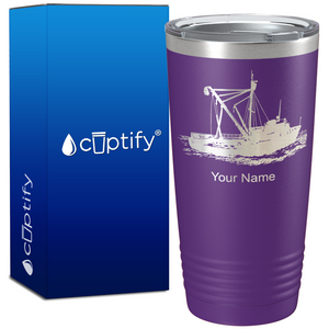 Fishing Boat on Fishing 20oz Tumbler