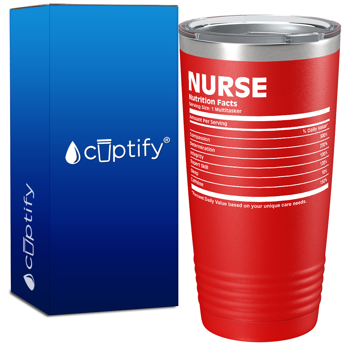 Nurse Nutrition Facts 20oz Nurse Tumbler