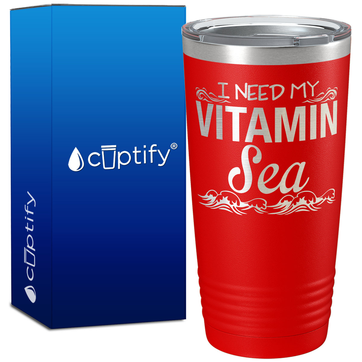I Need my Vitamin Sea 20oz Beach Life Tumbler