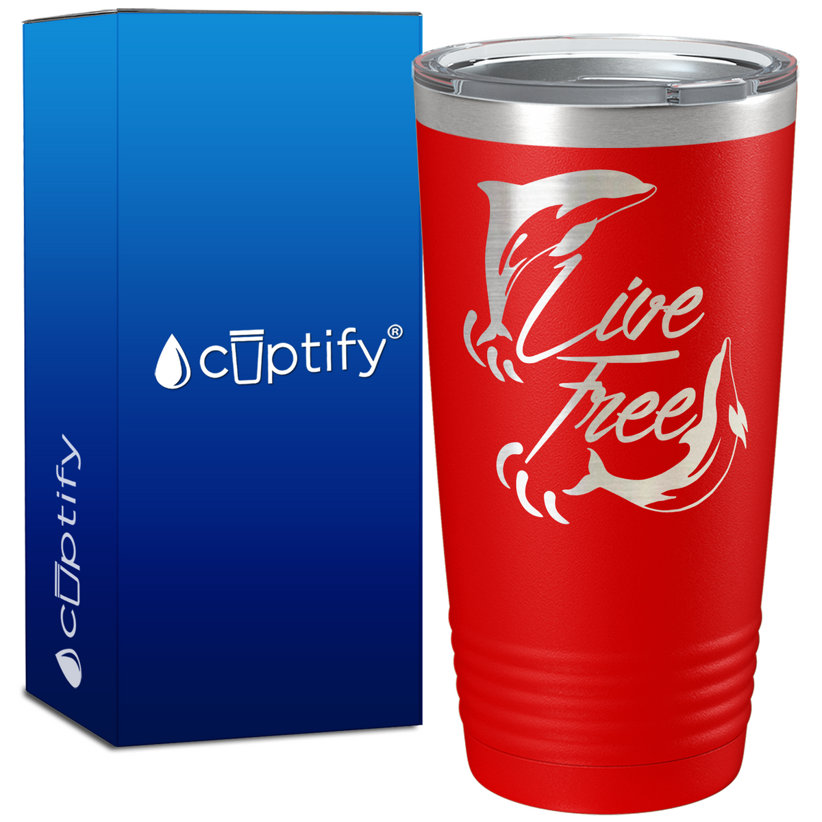 Live Free 20oz Beach Life Tumbler