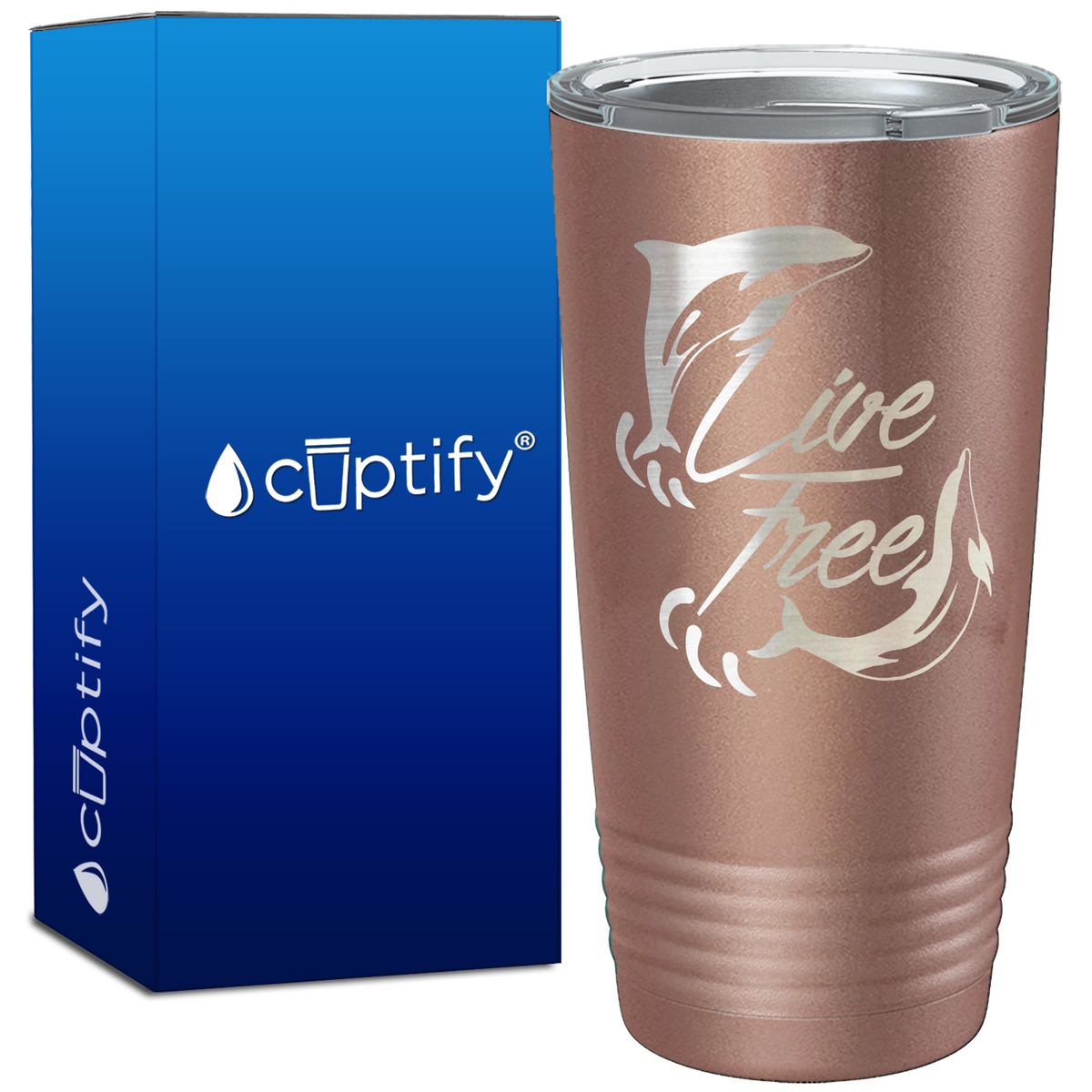 Live Free 20oz Beach Life Tumbler