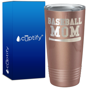 Baseball Mom with Bat on 20oz Tumbler