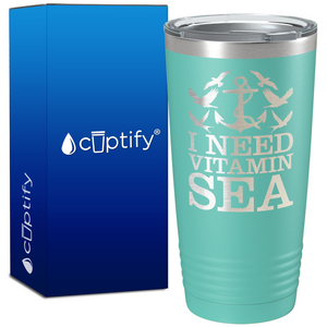 I Need Vitamin Sea 20oz Beach Life Tumbler