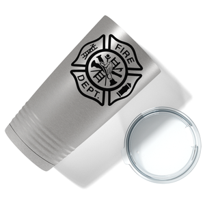 Fire Department Badge 20oz Stainless Firefighter Tumbler