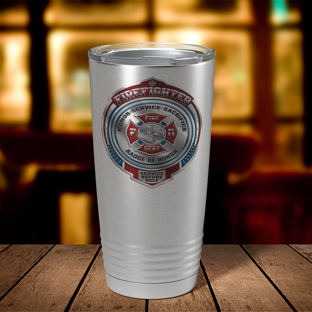 Firefighter Badge of Honor 20oz Stainless Firefighter Tumbler