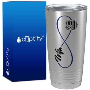 Police Wife Infinity Long 20oz Stainless Tumbler