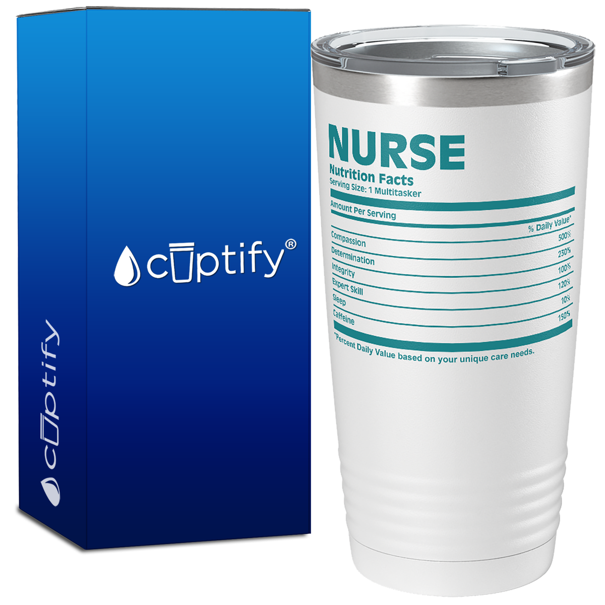 Nurse Nutrition Facts 20oz Nurse Tumbler