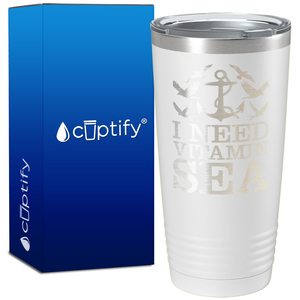 I Need Vitamin Sea 20oz Beach Life Tumbler