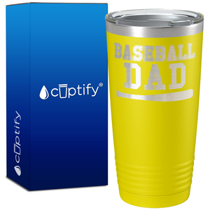 Baseball Dad with Bat on 20oz Tumbler