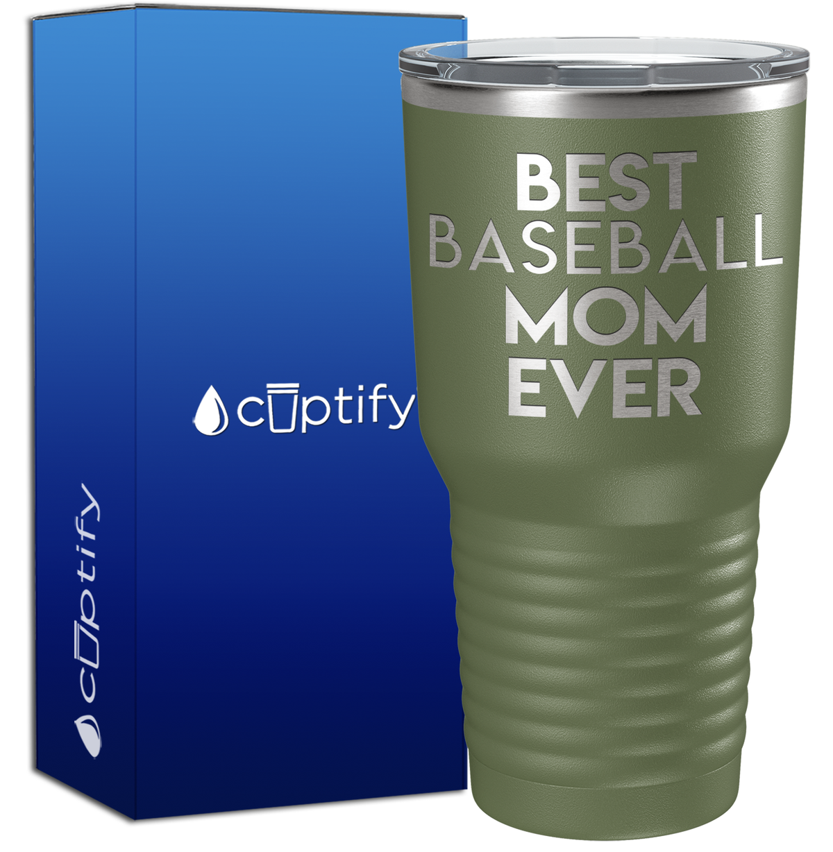 Best Baseball Mom Ever 30oz Baseball Tumbler