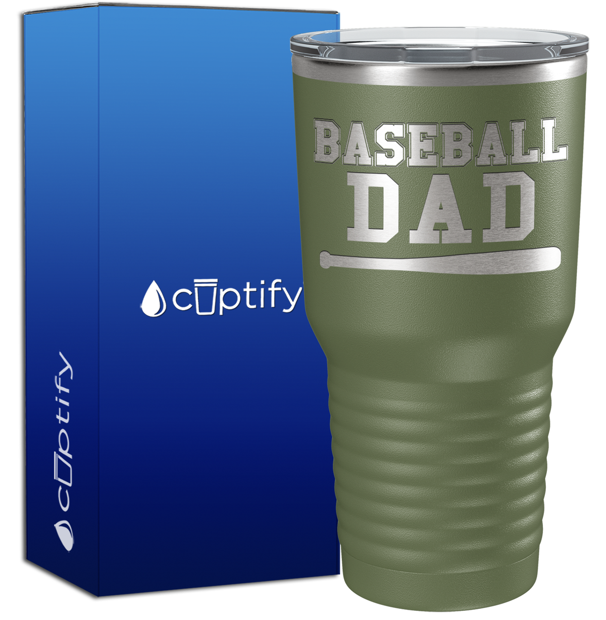 Baseball Dad 30oz Baseball Tumbler