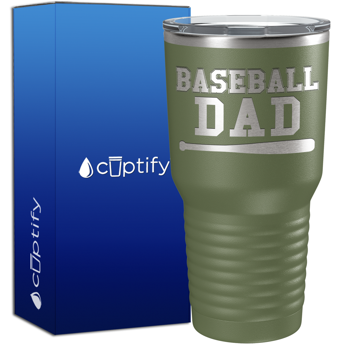 Baseball Dad 30oz Baseball Tumbler