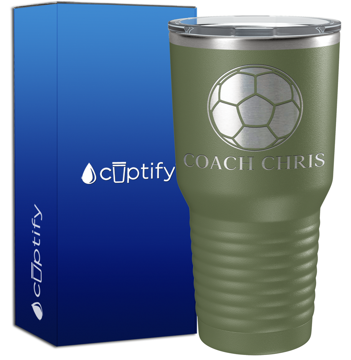 Personalized Soccer Coach 30oz Coach Tumbler