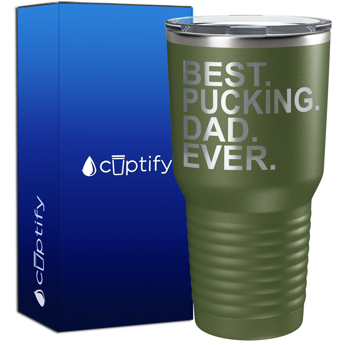 Best Pucking Dad Ever 30oz Hockey Tumbler