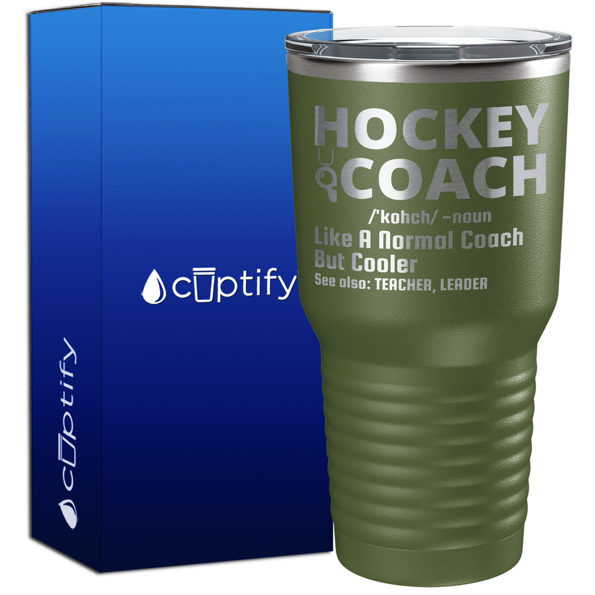 Hockey Coach Like a Normal Coach But Cooler 30oz Hockey Tumbler