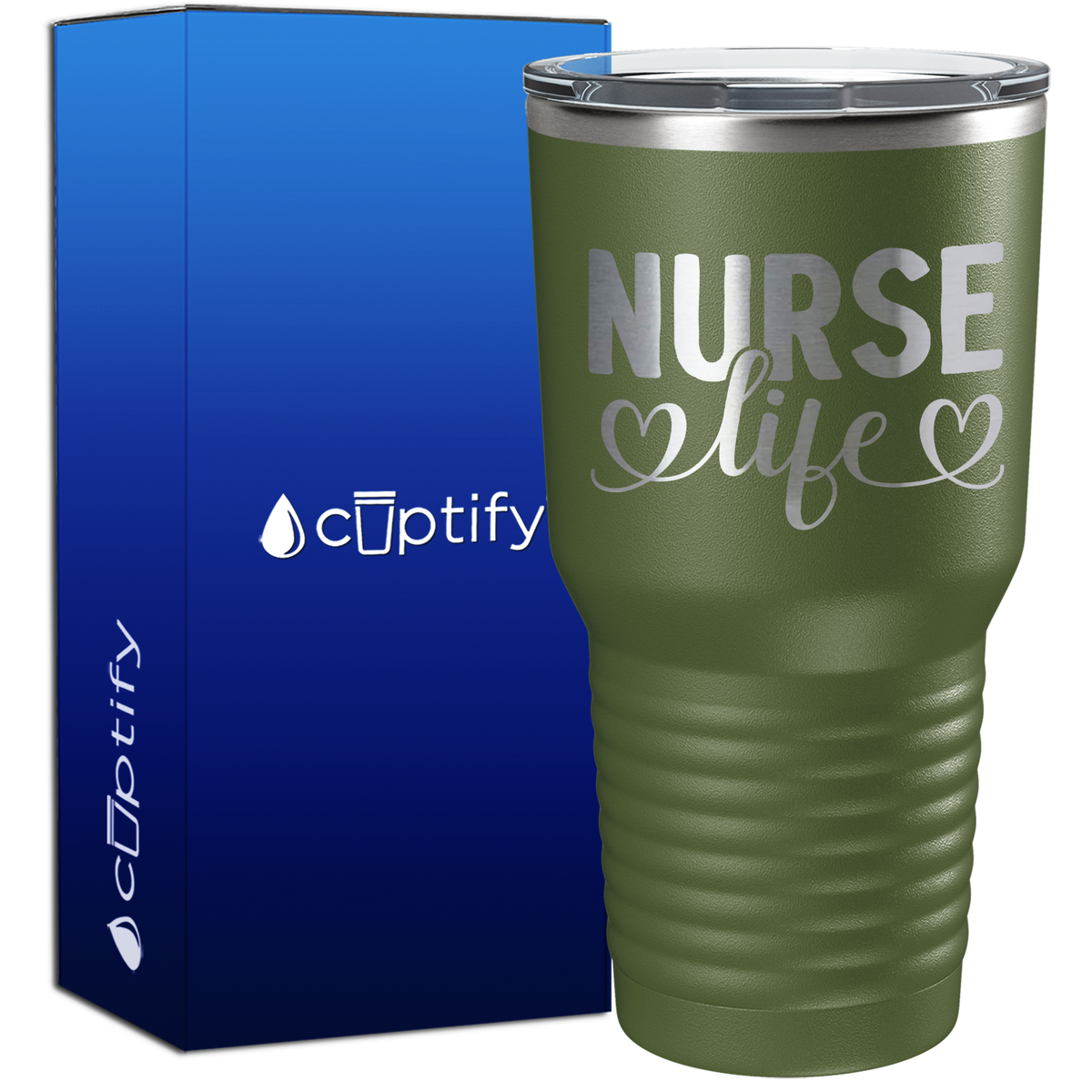 Nurse Life Hearts 30oz Nurse Tumbler