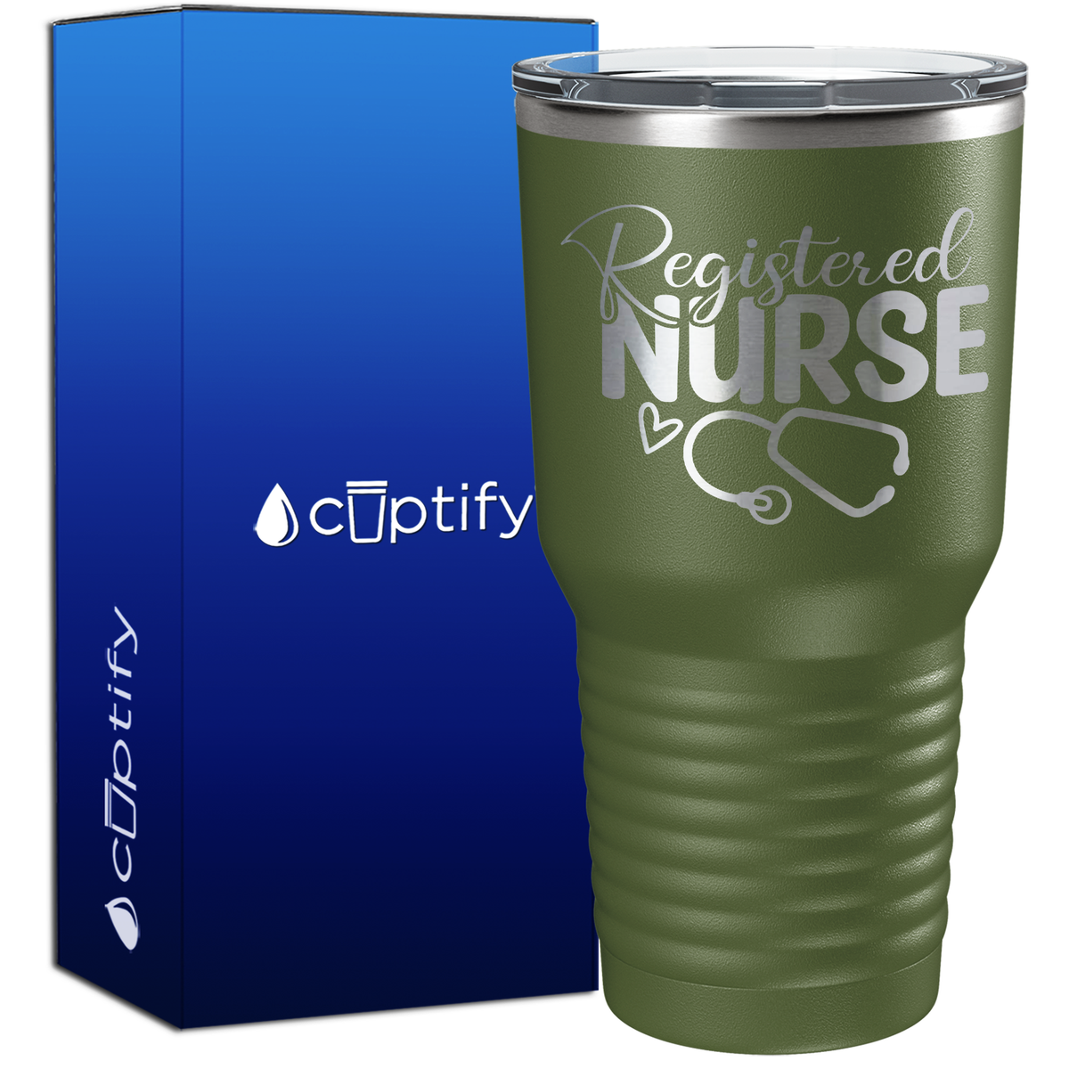 Registered Nurse Stethoscope 30oz Nurse Tumbler