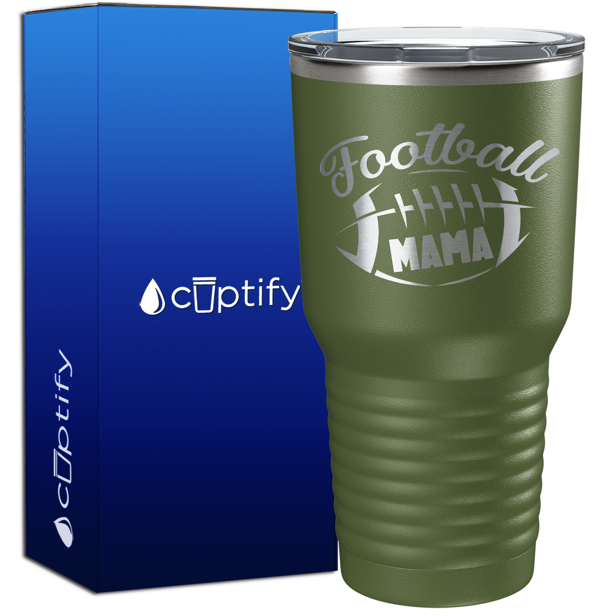Football Mama 30oz Football Tumbler