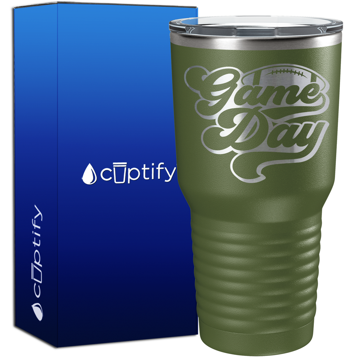 Game Day Football 30oz Football Tumbler