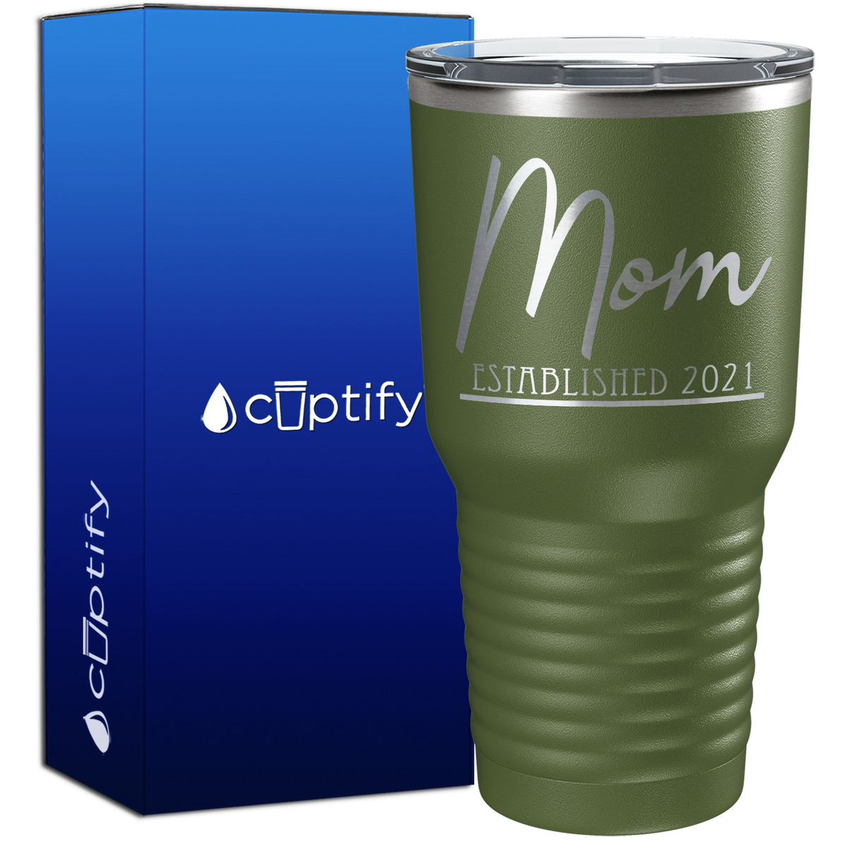 Mom Established 30oz New Baby Tumbler