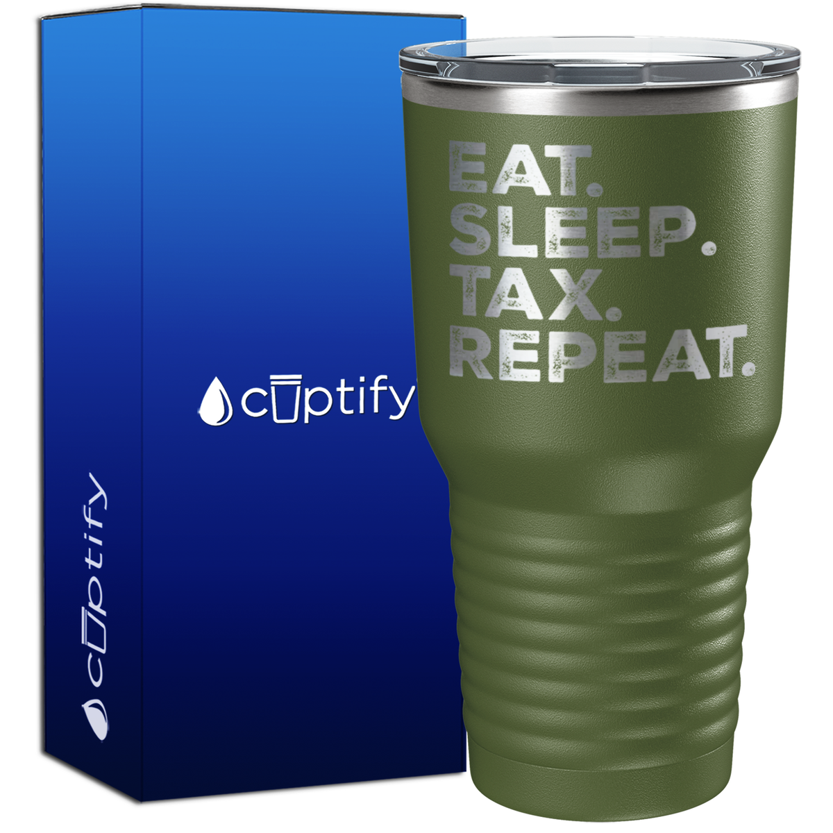Eat Sleep Tax Repeat 30oz Accountant Tumbler