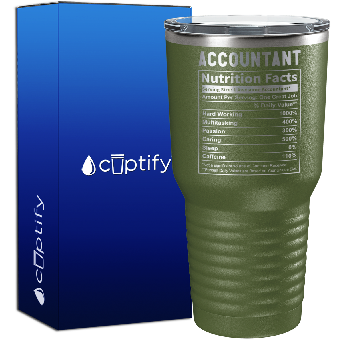 Accountant Nutrition Facts 30oz Accountant Tumbler