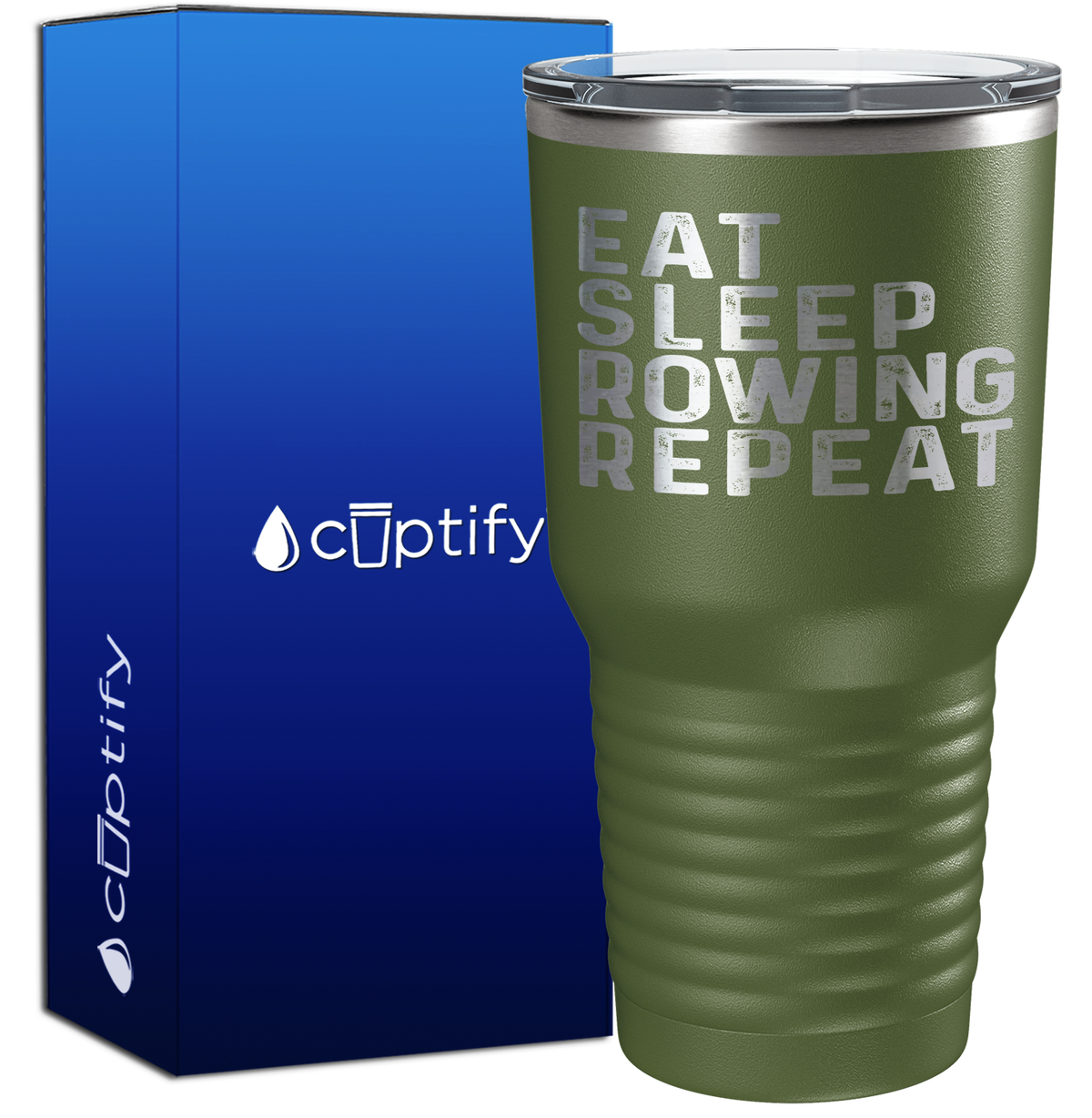 Eat Sleep Rowing Repeat 30oz Crew Tumbler
