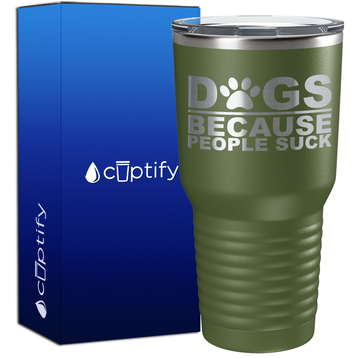 Dogs Because People Suck 30oz Dogs Tumbler