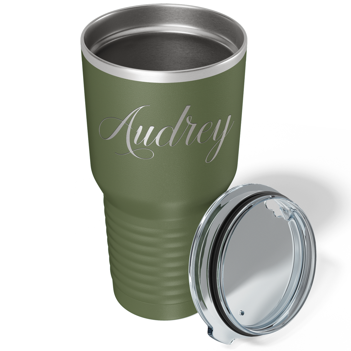 Personalized Army Green 30oz Engraved Tumbler