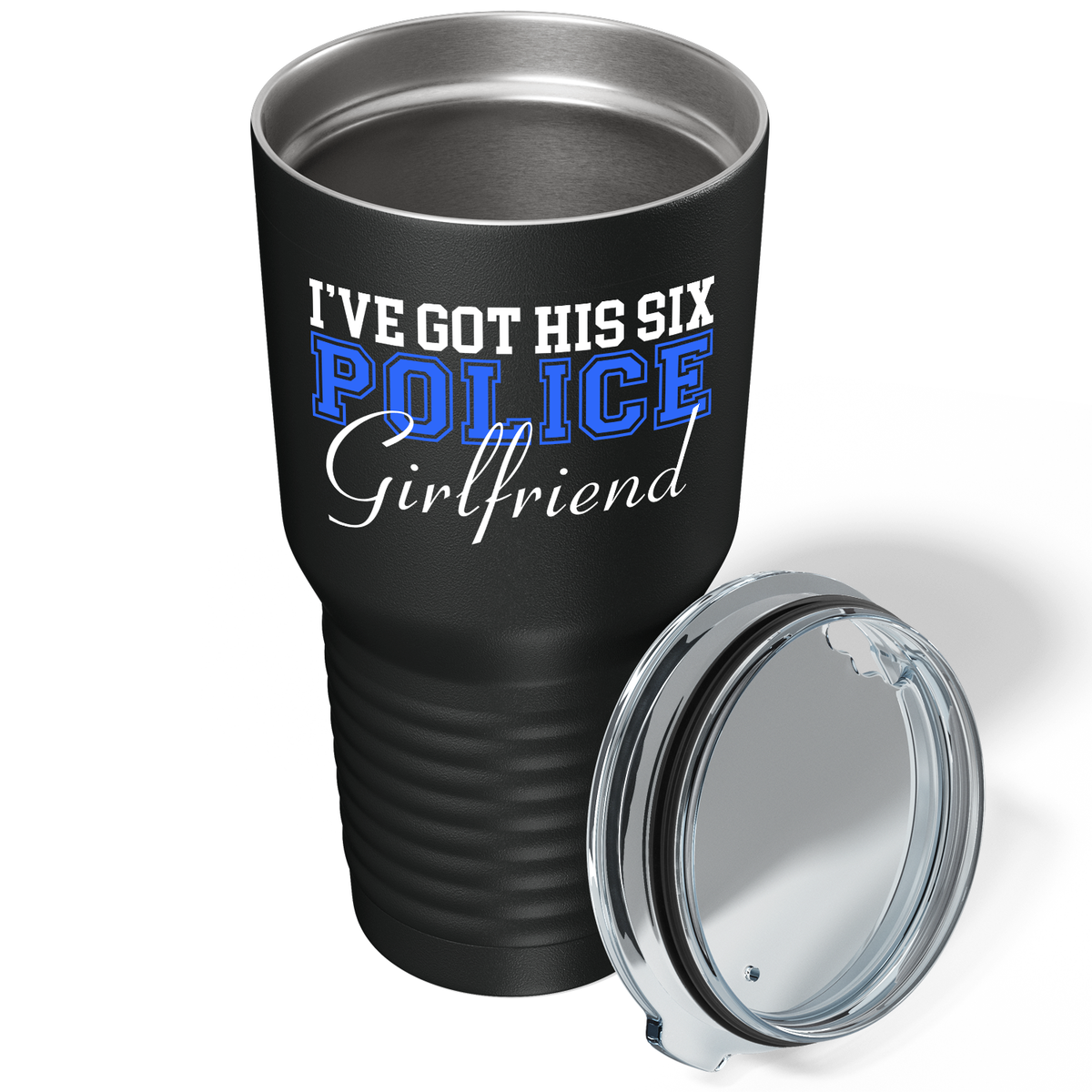 I've Got His Six on Black 30oz Police Tumbler
